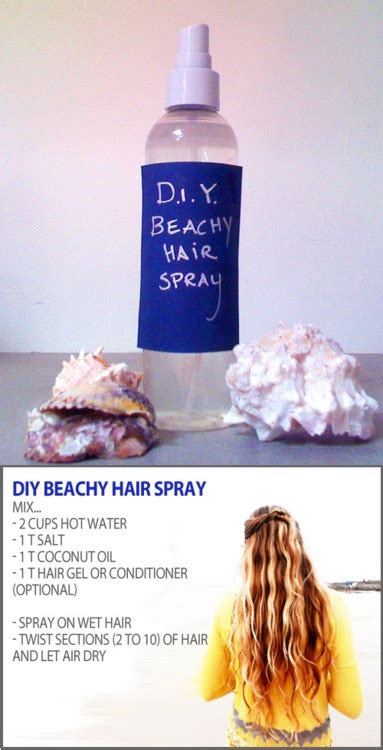 Here's how to do it: Get The Beachy Hair Look With This DIY Beachy Hair Spray ...