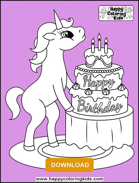 Unicorn illustration me thinks this would make an awesome. COLORING PAGES - Happy Coloring Kids in 2020 | Coloring ...