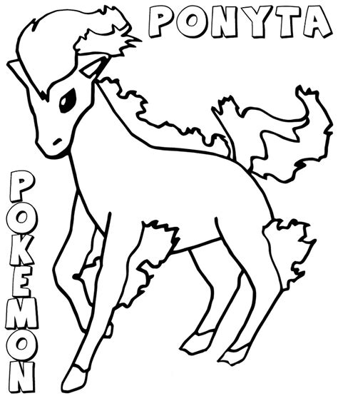 Ridon clefairy and charmander coloring page. The best free Ponyta coloring page images. Download from ...