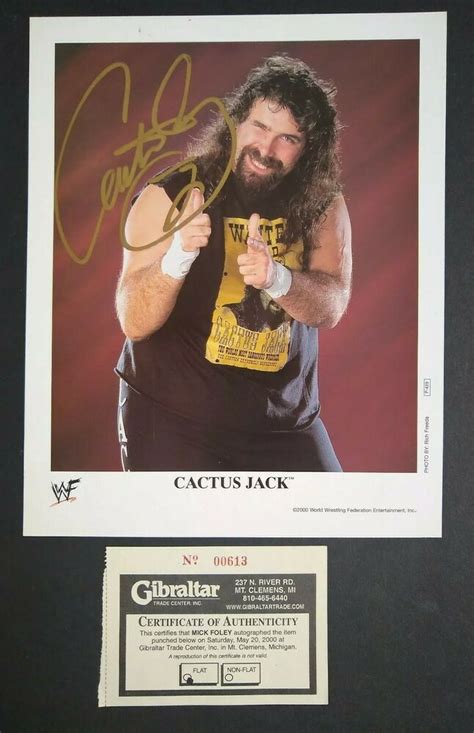 Find great deals on ebay for ecw cactus jack. Cactus Jack Autographed 8x10 Photo Mick Foley Signed WWF ...