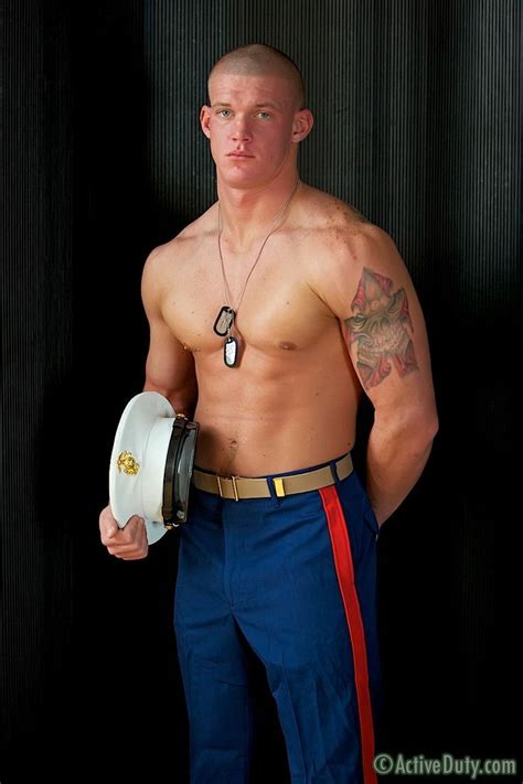 Muscular guy jerking off on cam. Marine for ActiveDuty.com | Men in uniform, Military men ...