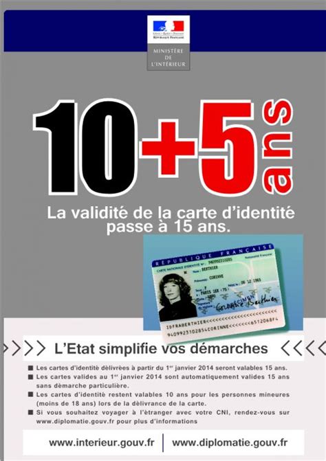 Carte nationale d'identité : validité