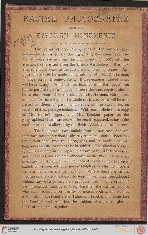 Stadt bittet bürger um mithilfe gegen müllflut. Petrie, William M. Flinders: Racial photographs from the ...