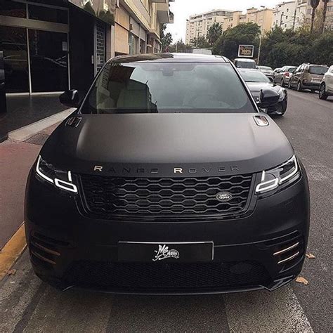 Time to make a statement. Matte Black Range Rover Velar Men's Fashion by Francesco ...