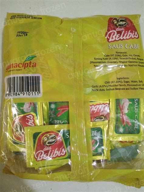 *not a low calorie food Jual BELIBIS SAUS SAMBAL SACHET - Kota Depok - Anugrah ...