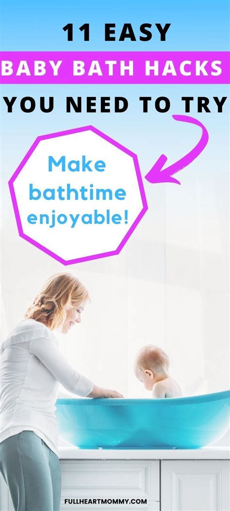 Here's how to give a bed bath: 11 Baby Bath Hacks For Easy Bathtime | Baby bath time ...