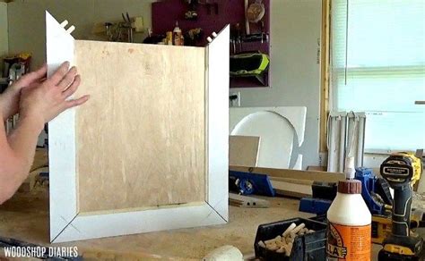 Make a kitchen cabinet door similar to making a picture frame. How to Make DIY Cabinet Doors --{Without Fancy Router Bits ...