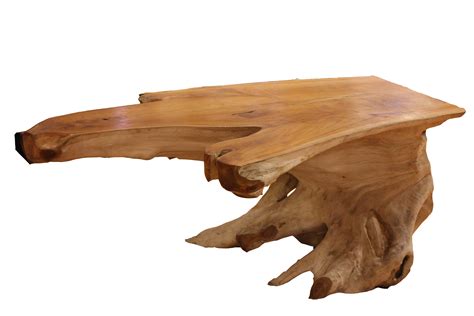 15% coupon applied at checkout. A striking reclaimed Teak root slab coffee table with ...