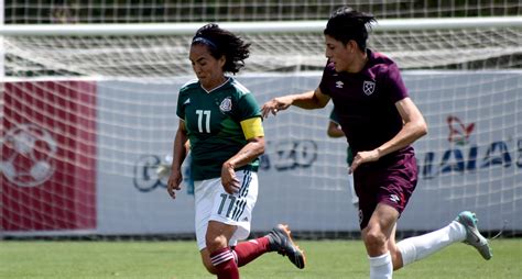 Selección mexicana femenil le gana en amistoso a las águilas. SNM Femenil empata con el West Ham