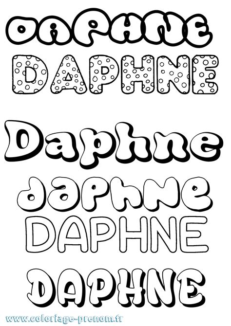 Coloriages gratuits à imprimer avec une variété de thèmes que vous pouvez imprimer et colorier. Coloriage du prénom Daphne : à Imprimer ou Télécharger ...