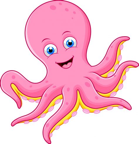 Our ai artist has made octopus cartoon pictures. Cute octopus cartoon | Premium Vector