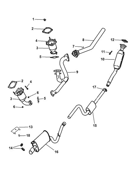 You can also find other images like images wiring diagram, images parts diagram, images replacement parts. 2004 Dodge Stratus Sedan Exhaust System - Mopar Parts Giant