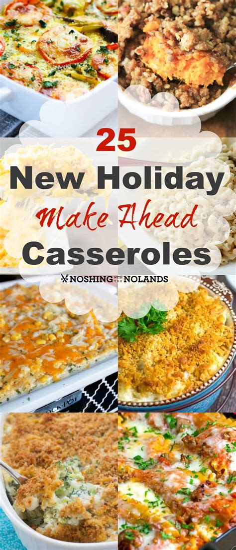 Everybody understands the stuggle of getting dinner on the table after a long day. 25 New Holiday Make Ahead Casseroles