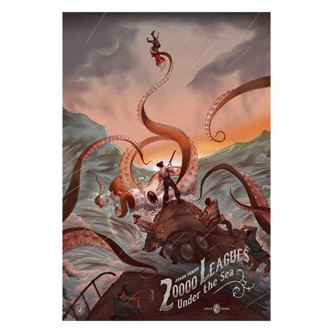 This ride had two identical serpents, both of which were left to rot. Original silkscreened poster limited 20000 Leagues under ...
