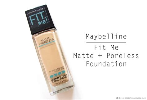 When you share your picture on social media maybelline new york keeps such picture for the time necessary to achieve this purpose. Christina Truong: Maybelline Fit Me Matte + Poreless ...