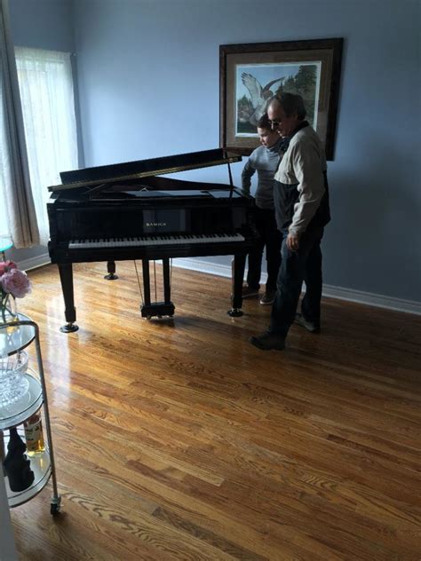 In order to move the then let the corner of the piano down onto the skidboard. Gallery - TELEP Piano Movers