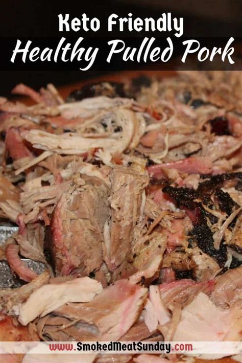 Use your slow cooker to transform lean pork tenderloin into moist and tender meat ready for shredding in this healthy bbq recipe. Simple and Healthy Sugar Free Pulled Pork - Smoked Meat Sunday