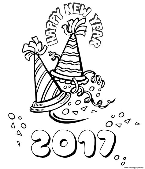 New year's resolution coloring pages. Happy New Year 2017 2 Coloring Pages Printable
