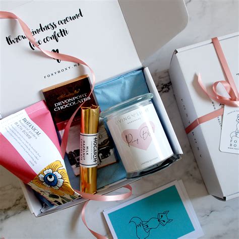 23 of the best places to order gift baskets online. Sending You Love - FOXY BOXY - Quality NZ Gift Boxes