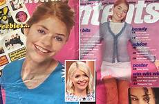 holly willoughby seventeen modelling pictured throwback