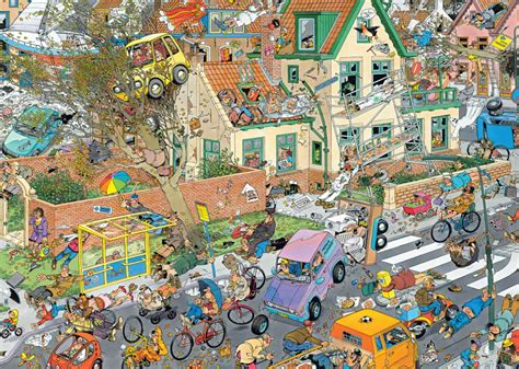 Jan van haasteren garden centre 1000 piece jigsaw puzzle in this very comical jan van haasteren design, the garden centre is packed full of shopper. Jan van Haasteren - Safari/Storm Puzzel 2 in 1 - kopen bij ...