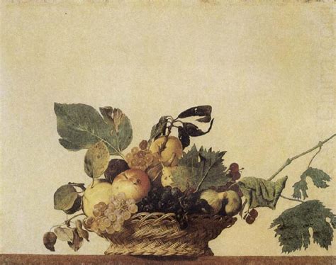 Instead, he became more intrigued with the idea of realism and incorporated it into his paintings such as boy with a basket of fruit , the fortune teller , the cardsharps , bacchus , and even the musicians , which were all painted. Basket of Fruit Caravaggio Wholesale Oil Painting China ...