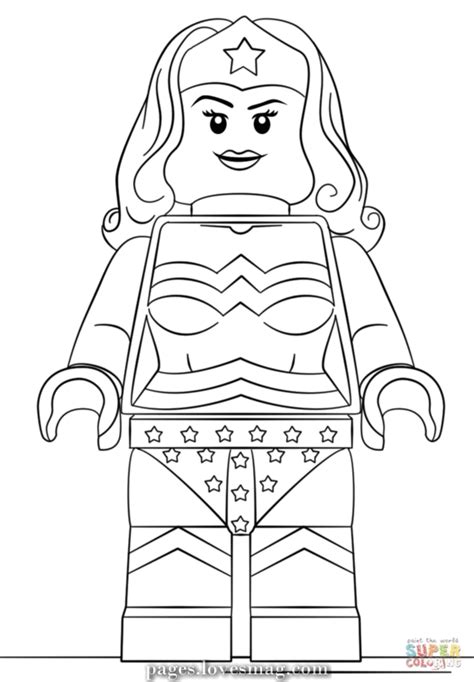 Let's color with crayola supertips washable markers! Coloring pages of Lego Surprise Girl from the Lego ...