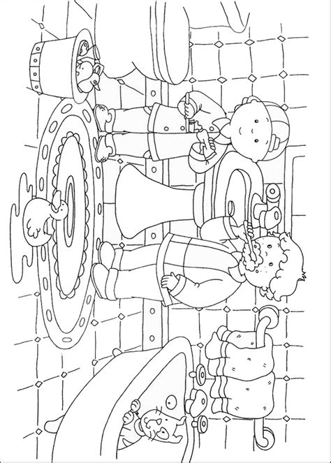 More 100 coloring pages from cartoon coloring pages category. Caillou Coloring Pages - Birthday Printable