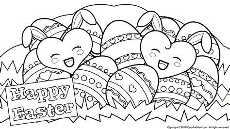 Easter background with creative cute bunny. happy easter coloring pages - Free Large Images | Easter ...