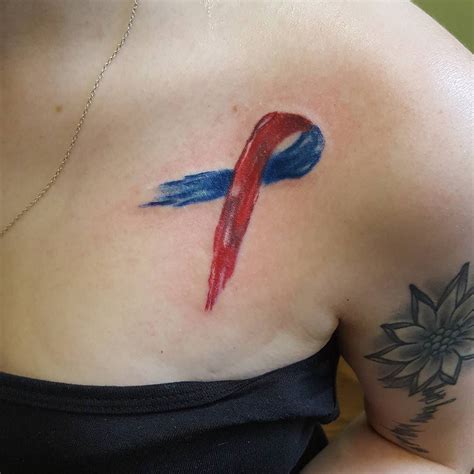 Tattoos of parents of kids with down syndrome the mighty. Awareness ribbons tattoo by Teshonna on Chd awareness in ...