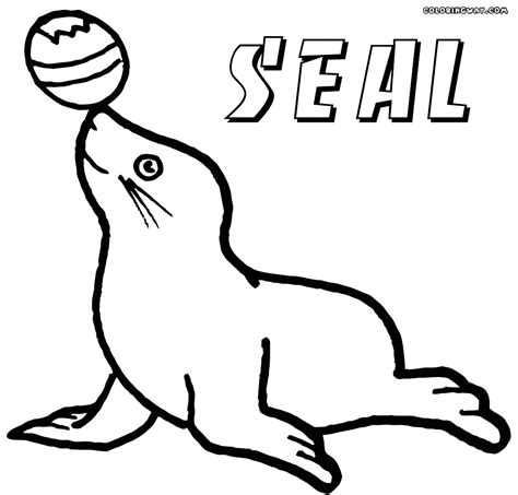 Click united states armed forces name for color picture of its standard navy army air force. Seal coloring pages | Coloring pages to download and print