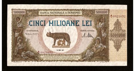 ROMANIA - 5000000 ( 5.000.000 ) LEI - 1947 . AUNC ...