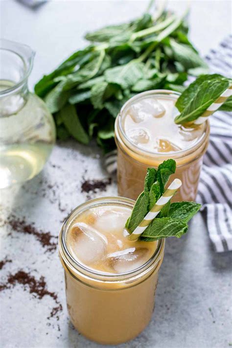 Maybe you would like to learn more about one of these? Vanilla Mint Iced Coffee | Mint simple syrup, Mint coffee ...