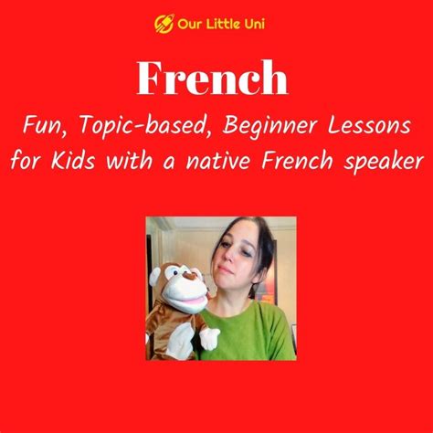 French beginner course for kids (Ages 5-8) - Our Little Uni