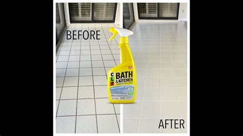 Clr bath and kitchen cleaner for grout. Easy Way to Clean Grout - YouTube