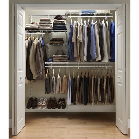 Storage for clothes lovely bedroom ikea 0. ClosetMaid ShelfTrack 5 ft.- 8 ft. Closet Organizer Kit ...