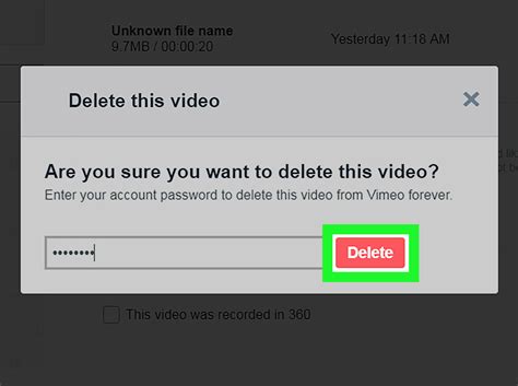 If you are sure you would like to delete your website, click yes, delete. How to Delete a Video on Vimeo on PC or Mac: 7 Steps