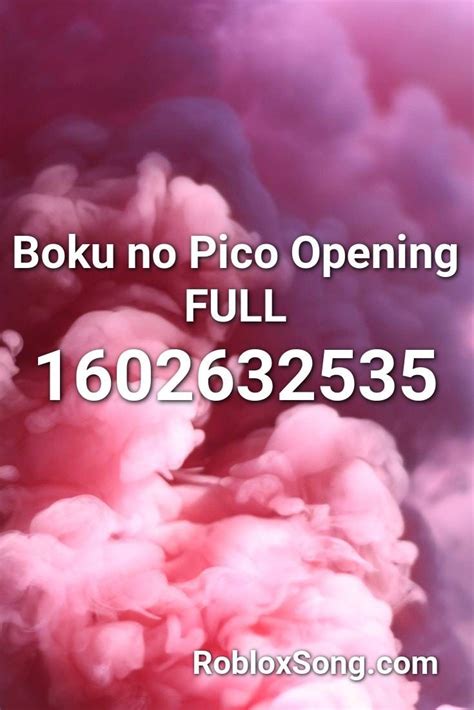 Roblox spray id codes and roblox decal id's list 2019: Boku No Pico Intro Song