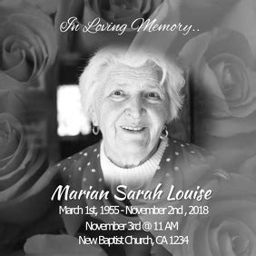 Pick your favorite invitation design from our amazing selection or create your own from send with love. Lovely In Loving Memory Picture Editor | Decor & Design ...