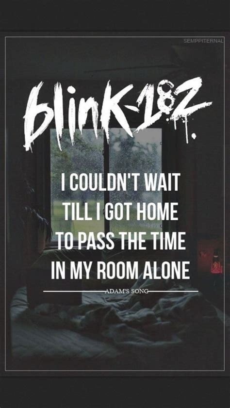 The music video for this song is a parody of the backstreet boys video for i want it that way. Blink-182- Adam's Song