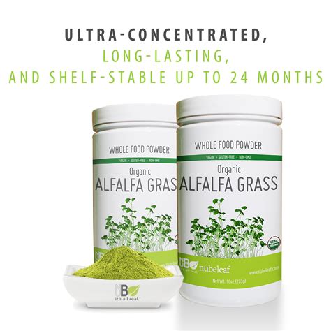 Ancient arabs gave alfalfa grass to their horses to keep them swift, healthy and strong. Nubeleaf Alfalfa Grass Powder - Non-GMO, Gluten-Free, Raw ...