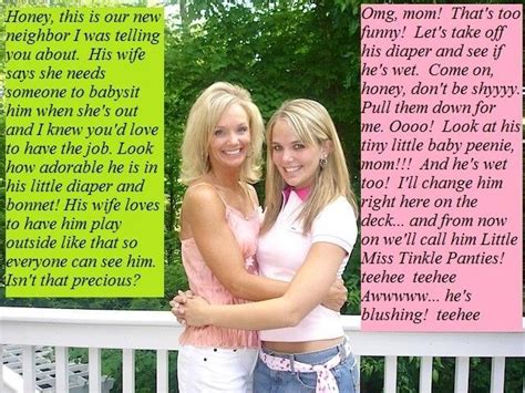 Humiliation ideas for a sissy baby. Pin on caption