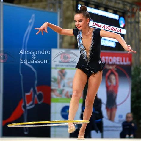 The sport combines elements of gymnastics, dance and calisthenics; Dina AVERINA (Russia) ~ Hoop @ Padova-Italy 2016 ...