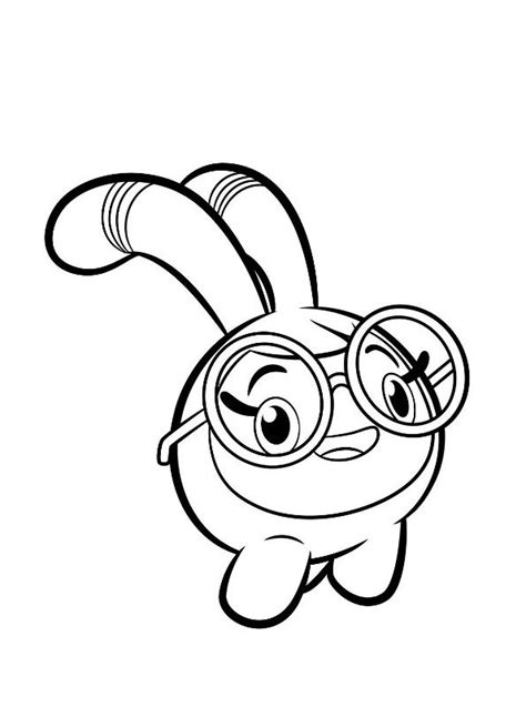 Learn english with your child! Kids-n-fun.com | Coloring page Abby Hatcher Squeaky Peeper Fa