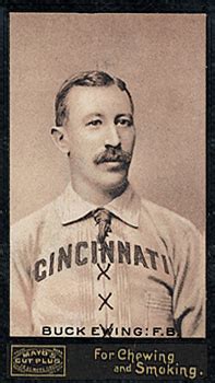 William buck ewing, catcher for the new york giants. 1895 Mayo's Cut Plug Buck Ewing #15 Baseball Card Value ...