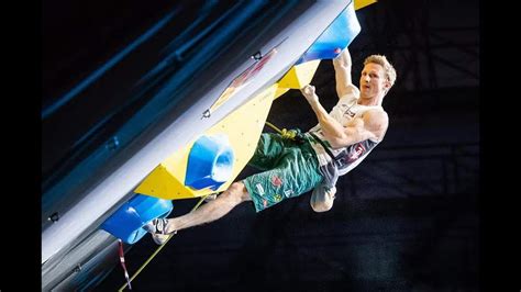 Jakob schubert is one of the world's top climbers. Milano Climbing Expo 19