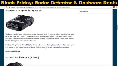 This system may appeal more to the diy enthusiasts and traditionalists, but that does not indicate that it is lacking. Black Friday: Best Radar Detector & Dashcam Deals 2017 ...