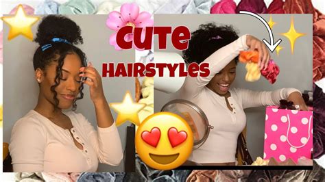 Creating your ideal look in a matter of seconds and of course, saving time and money is everyone's cup of tea. 5 Hairstyles using Scrunchies and Clips😍 - YouTube