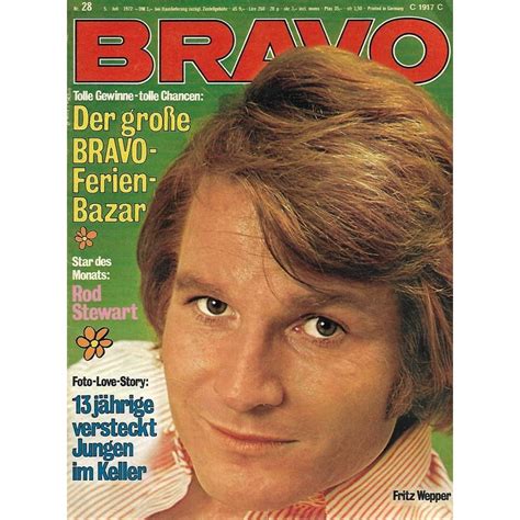 24 jahre lang diente fritz wepper alias harry klein seinem chef, dem oberinspektor stephan derrick. BRAVO Nr.28 / 5 Juli 1972 - Fritz Wepper Zeitschrift