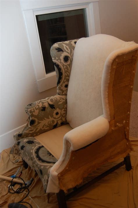 How to reupholster a chair: How to reupholster a wingback chair - DIY Project-aholic ...